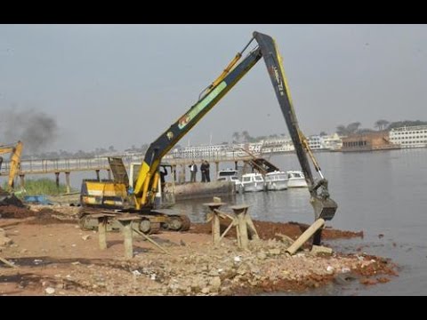 بالفيديو وزارة الري تشن حملة مكبرة لإزالة التعديات على نهر النيل