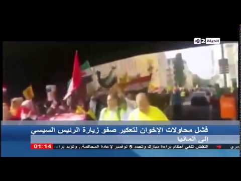 بالفيديو تفاصيل تجمهر الإخوان في برلين ضد الجيش