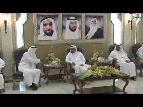 شاهد حميد النعيمي يتقبل تهاني المر وعدد من الوزراء