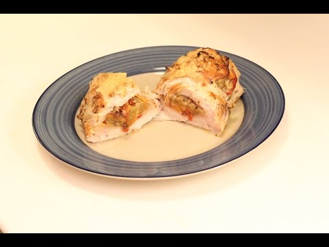 طريقة لحشو الدجاج بالخضروات