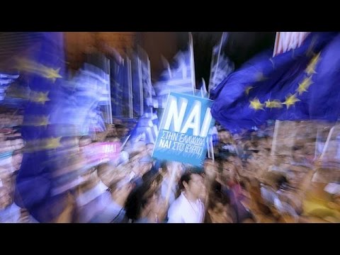 تظاهرة في اليونان تدعم تصويت نعم في استفتاء الأحد