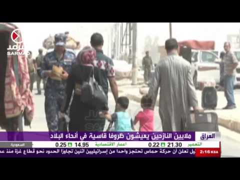 بالفيديو أثار المعارك العنيفة واضحة في تكريت