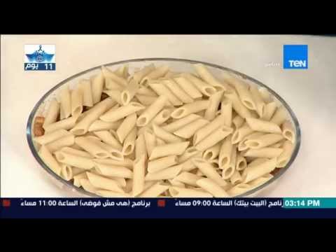 بالفيديو طريقة عمل طبق معكرونة بالبشاميل بالسجق
