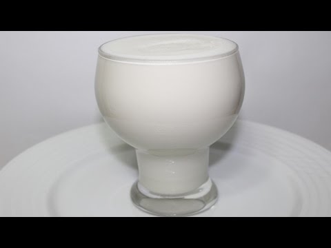 طريقة سهلة لتحضير عصير جوز الهند باللبن