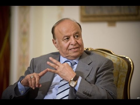 شاهد الرئيس اليمني يصل إلى دولة الإمارات