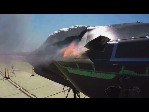 شاهدمقاتلة f35 الأميركية تضرب 3300 طلقة بالدقيقة