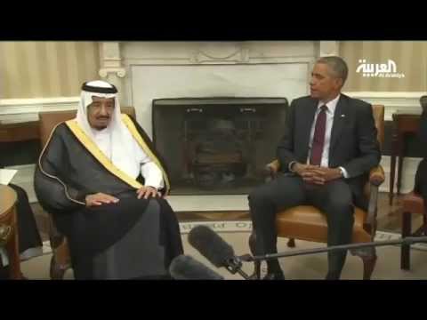 شاهد إدارة أوباما تخرق البروتوكول لأجل الملك سلمان