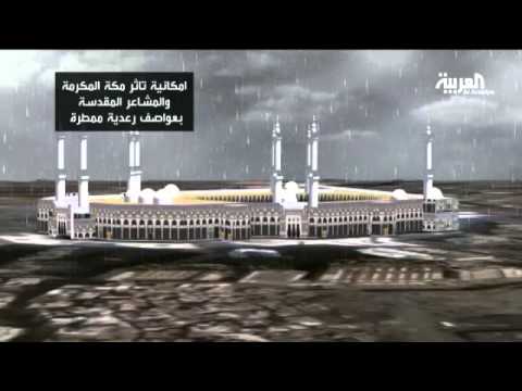 شاهد سيناريو حادثة سقوط رافعة الحرم المكي
