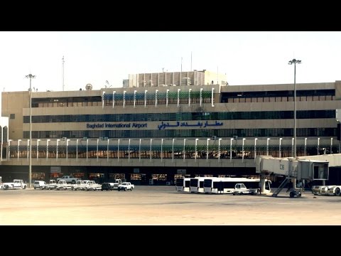 بالفيديو سقوط صواريخ كاتيوشا في محيط مطار بغداد الدولي