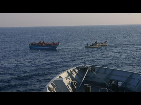 شاهد امرأة سورية تنجو من الغرق وتفقد زوجها