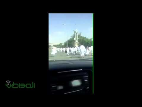 شاهد مطاردة حجاج مخالفين رفضوا الاستجابة للتعليمات في مكة