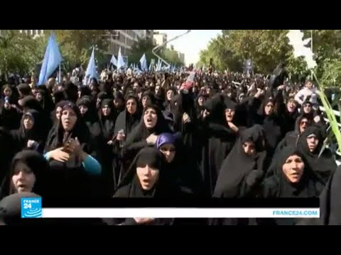شاهد مظاهرات إيرانية مناهضة للسلطات السعودية