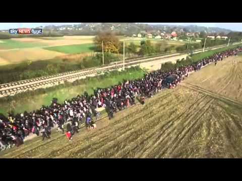 شاهد الهروب الكبير اللاجئون في أوروبا