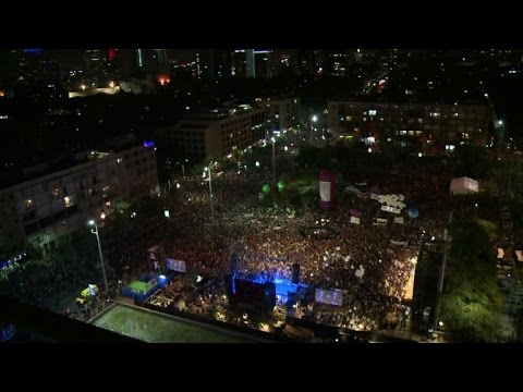 شاهد تجمع في الذكرى الـ20 لاغتيال اسحق رابين في تل أبيب
