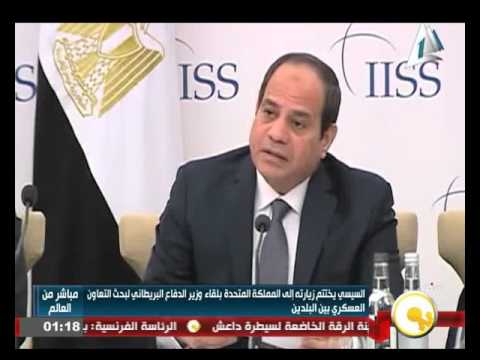 شاهد السيسي يختتم زياراته إلى المملكة المتحدة بلقاء وزير الدفاع البريطاني