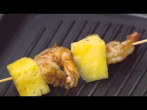 طريقة عمل شيش جمبري بالأناناس