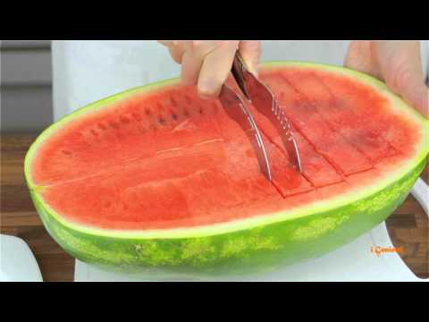 شاهد سكين مبتكر لتقطيع البطيخ إلى قطع متساوية
