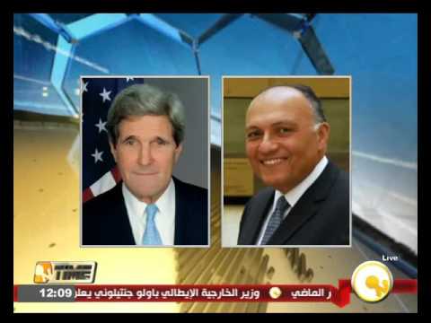 شكري يبحث مع كيري تطورات الأزمة الليبية والسورية