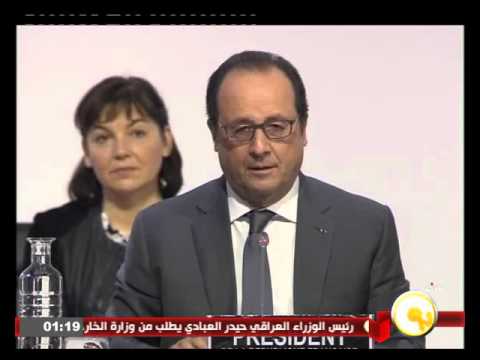 شاهد كلمة الرئيس الفرنسي فرانسوا أولاند