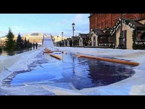 شاهد ارتفاع الحرارة يحرم الأوروبيين من ممارسة التزلج