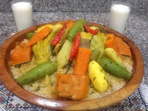 تحضير كسكس بلبولة الشعير