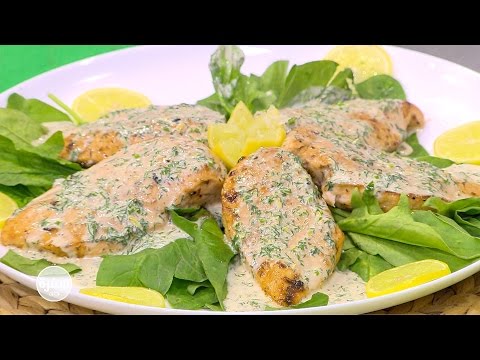 فيديوطريقة عمل صدور دجاج بصوص الليمون بالشبت