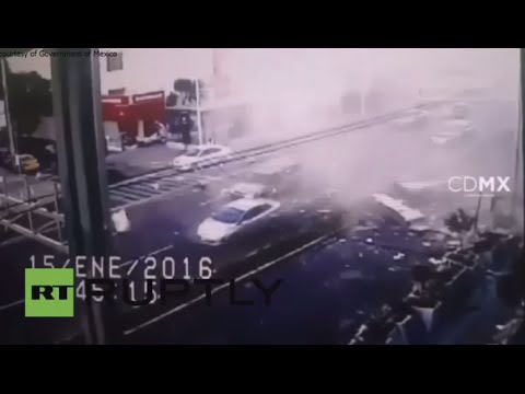 شاهد لحظة انفجار مطعم في المكسيك نتيجة تسرب غاز