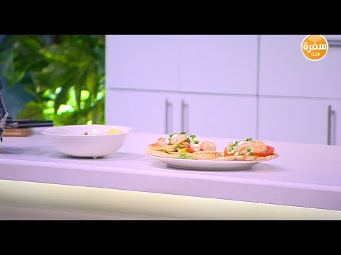 طريقة عمل  شوربة بروكلي  شاورما الجمبري