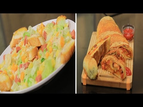 طريقة عمل سويس رول البيتزا  سيزر سلاد ووصفات أخرى