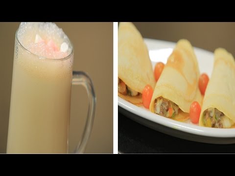 طريقة عمل كريب باللحمة المفرومة  كوكتيل القهوة بالعسل