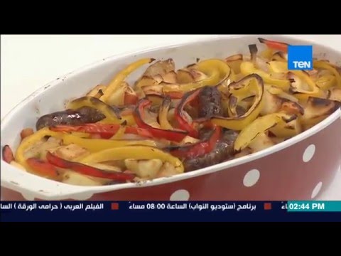 طريقة عمل طاجن السجق بالبطاطس