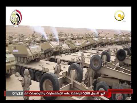 الفريق محمود حجازي يتفقد العناصر المشاركة في تدريب رعد الشمال