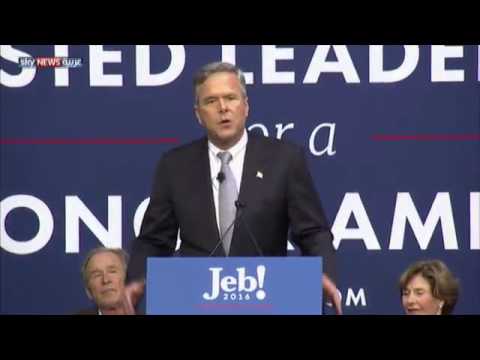 شاهد جيب وهيلاري يلجأن لإرث الرؤساء بوش وكلينتون