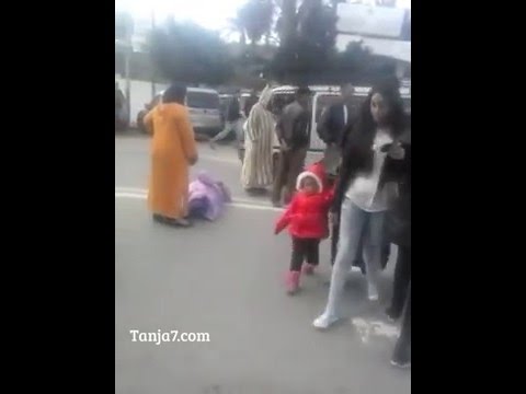 شاهد لحظة دهس امرأة أمام مستشفى في المغرب