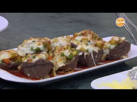 طريقة عمل أكواب اللحم المحشية