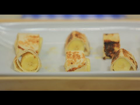 طريقة عمل رول الموز