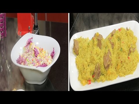 طريقة عمل كبسة باللحمة  سلطة الفاكهة بالخضار