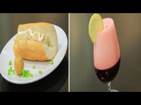 شاهد طريقة عمل سندويتش معجون التونة بالليمون المعصفر  كركديه بالصودا