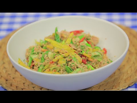 بالفيديو طريقة عمل سلطة تونة