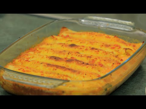 طريقة عمل كانيلوني باللحم والسبانخ