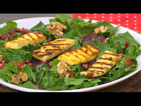 طريقة عمل سلطة الجبنة الحلوم المشوية