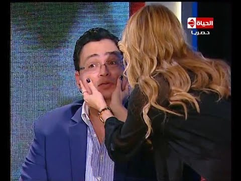 شاهد بالفيديو رزان مغربي تداعب أحمد رزق