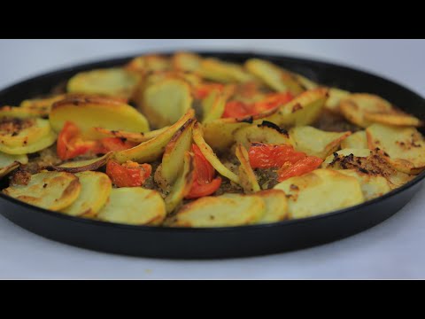 شاهد طريقة عمل صينية كفتة بالبطاطس