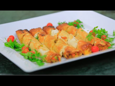 عمل جلاش بالجبنة والخضار