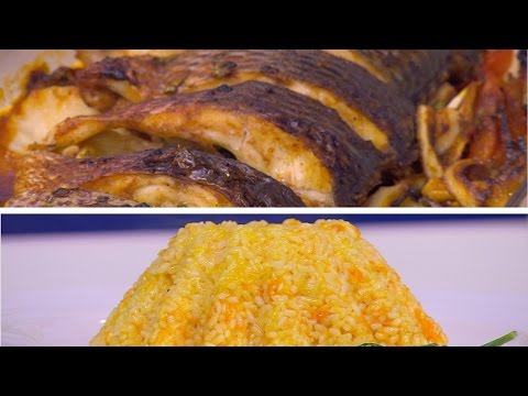 طريقة عمل صينية بلطي جزل  أرز بالجزر