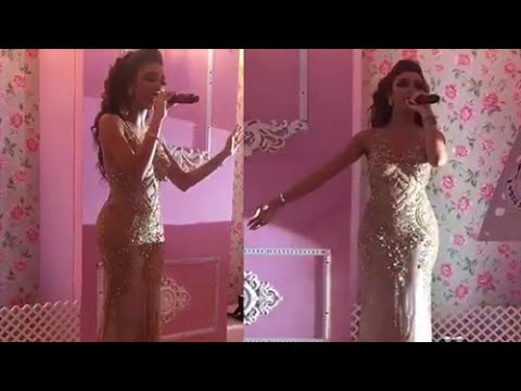 شاهد الفنانة دنيا بطمة تغني لعرس خليجي في قطر