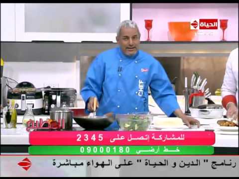 طريقة عمل الدجاج المقلي مع البروكلي والفاصوليا