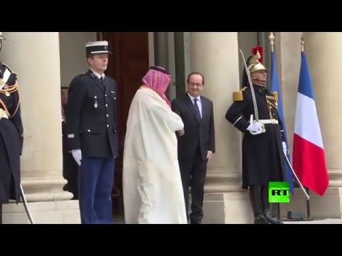 محمد بن نايف بن عبد العزيز السعود يلتقي فرانسوا هولاند
