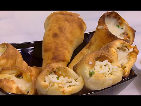 طريقة عمل قراطيس البيتزا