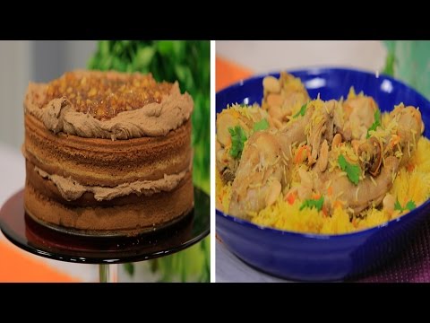 طريقة عمل كبسة دجاج و كيكة تفاح بالكراميل